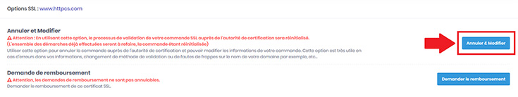 Fileauth annuler & modifer