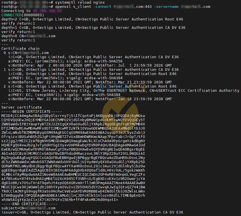 Installation d'un certificat SSL sur un serveur Apache