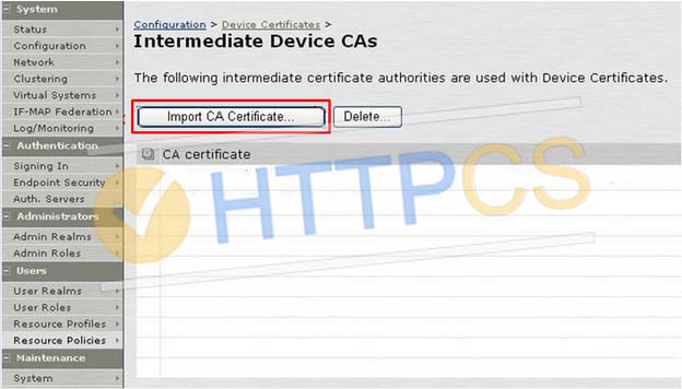 How to install an SSL certificate with Juniper Secure Access