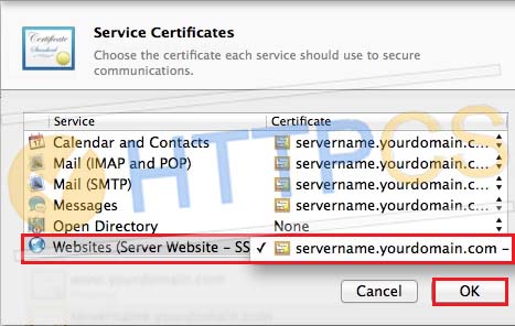 How to install an SSL certificate on OS X Server